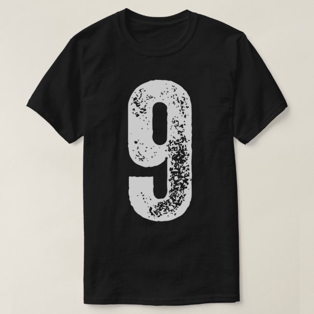 T-shirt numéro 9 (Design devant)