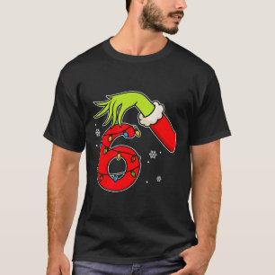 T-shirt Numéro amusant 6 Noël 67 Six Sept Meme Xmas Hommes