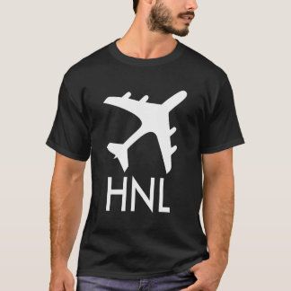 T-shirt Numéro de bagage du code de l'aéroport Hnl Honolul