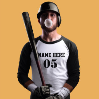 T-shirt Numéro de base-ball Vintage personnalisé Rétro