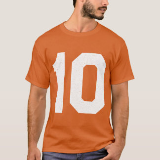 T-shirt Numéro de maillot 10en Athletic Sports ami