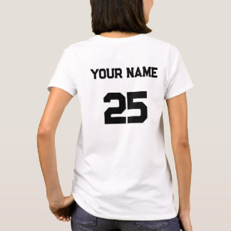 T-shirt Numéro de nom personnalisé sur le côté arrière Pol