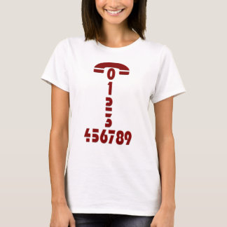 T-shirt Numéro de téléphone