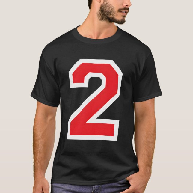 T-shirt Numéro d'uniforme Jersey #2 (Devant)