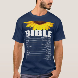 T-shirt Numéro d'urgence biblique Hotline Christian Sunflo
