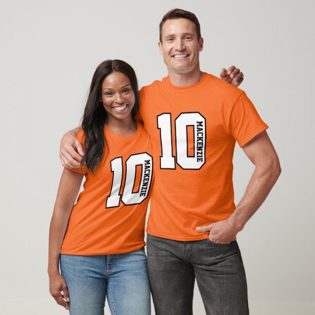 T-shirt Numéro et nom personnalisés  (Unisexe)