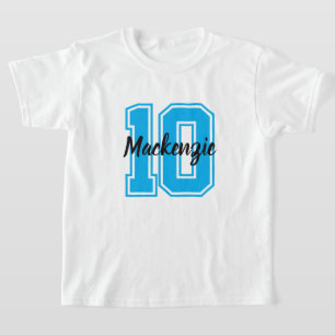 T-shirt Numéro et nom personnalisés 