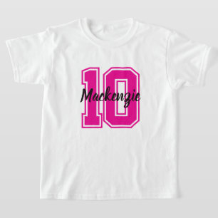 T-shirt Numéro et nom personnalisés