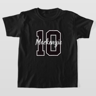 T-shirt Numéro et nom personnalisés 
