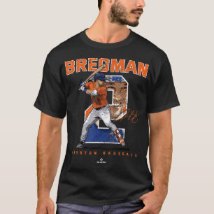 T-shirt Numéro et portrait Alex Bregman Houston MLBPA T-S