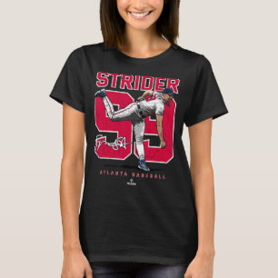T-shirt Numéro et Portrait Spencer Strider Atlanta MLBPA