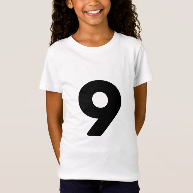 T-Shirt numéro neuf 9 (Devant)