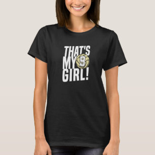 T-shirt Numéro Neuf C'est Ma Fille 9 Maman Volley Papa Fa