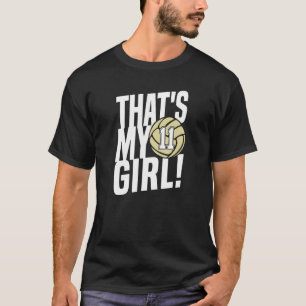 T-shirt Numéro onze c'est ma fille 11 maman de volley-ball