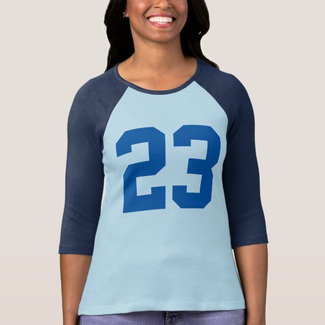 T-shirt Numéro personnalisable 23 Numéro de modification d (Devant)