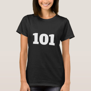 T-Shirt numéro personnalisé 101
