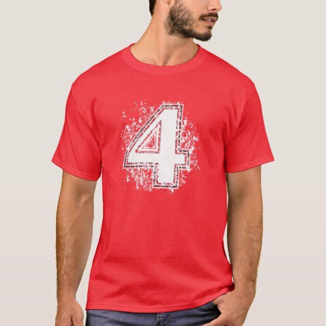 T-shirt Numéro quatre (Devant)