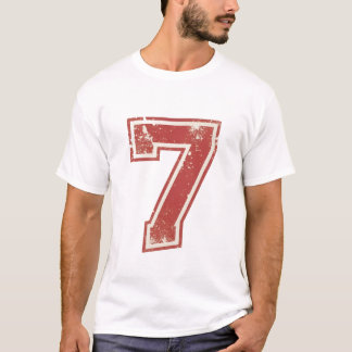 T-shirt numéro sept chanceux