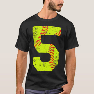 T-shirt Numéro Softball 5 Jersey