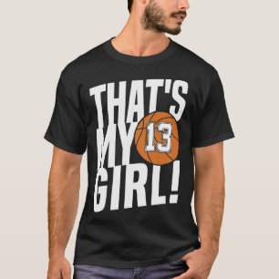T-shirt Numéro Treize C'est ma fille #13 Bysketbyll Maman