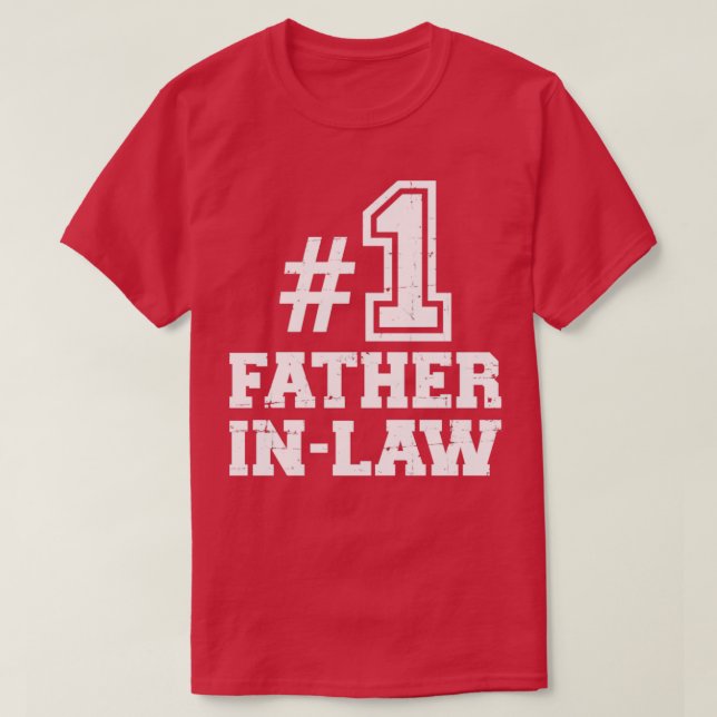 T-shirt Numéro un 1 beau-père (Design devant)
