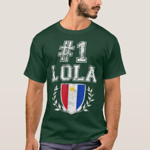 T-shirt Numéro un Lola grand-mère philippine