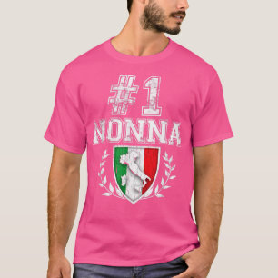 T-shirt Numéro Un Nonna grand-mère italienne