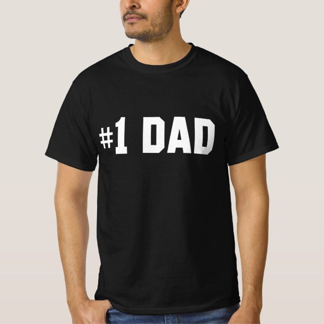 T-shirt Numéro Un papa (Devant)