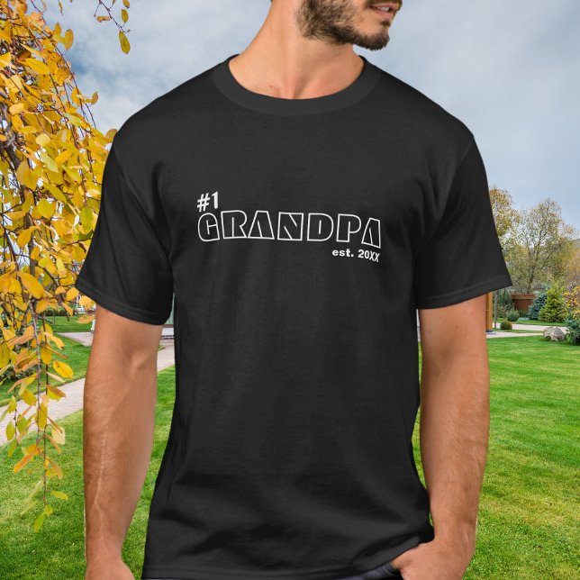 T-shirt Numéro Un Plan de Grand-Père Est (Créateur téléchargé)