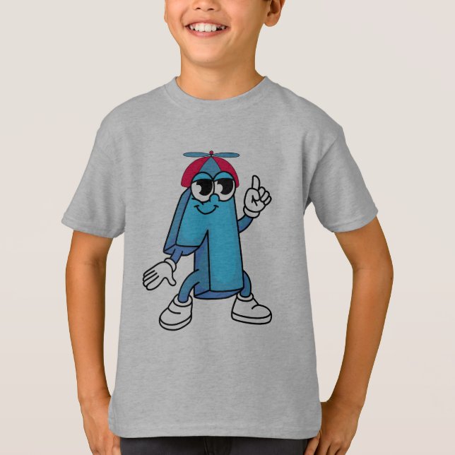 T-shirt numéro un premier chiffre (Devant)