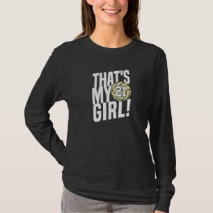 T-shirt Numéro vingt et un C'est ma fille 21 Maman de voll
