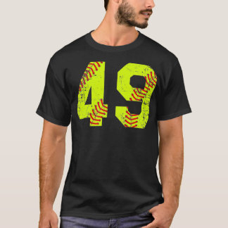 T-shirt Numéro vintage Softball 49 Jersey