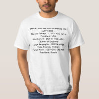 Numéros de téléphone d'Imortant