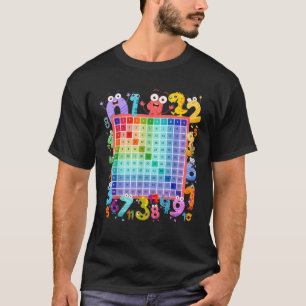 T-shirt Numéros Dinosaures Idée Pour Les Enfants Dino Mult