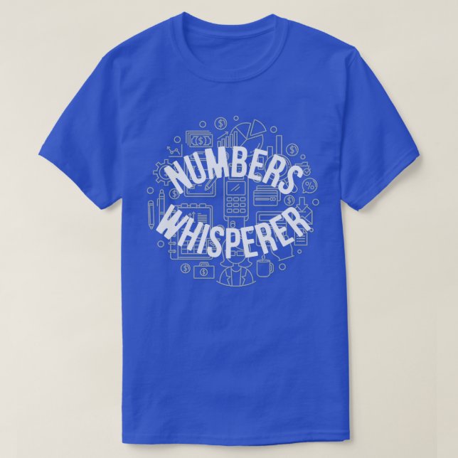 T-shirt Numéros Drôle Whisperer Comptable Cpa Accou (Design devant)