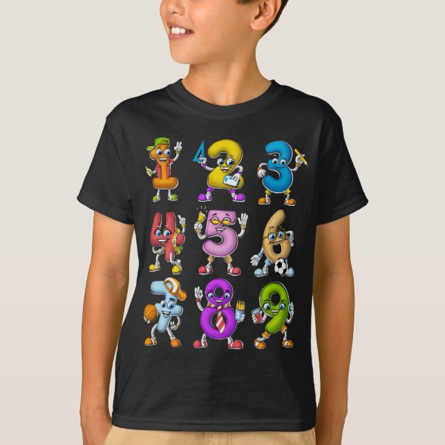T-shirt Numéros mathématiques (Devant)