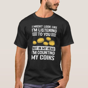 T-shirt Numismatique Collecteur de pièces et collection de