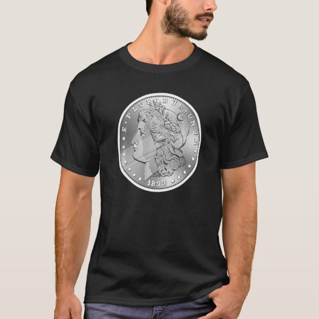 T-shirt Numismatist Morgan Silver Dollar Pièce Collector 2 (Devant)