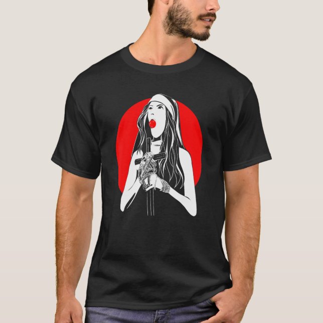 T-shirt Nun Gag (Devant)