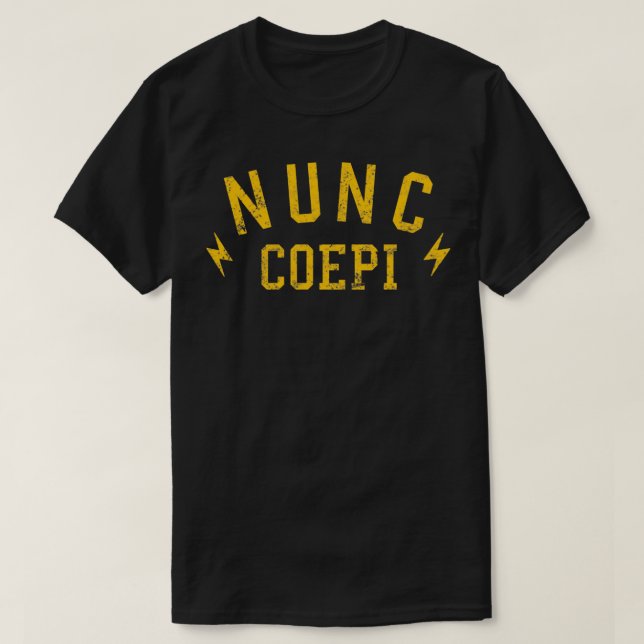 T-shirt Nunc Coepi Maintenant Je Commence Le Nouveau Début (Design devant)