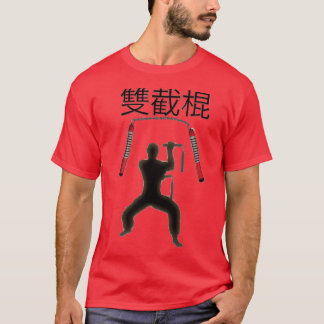T-shirt nunchaku fighter