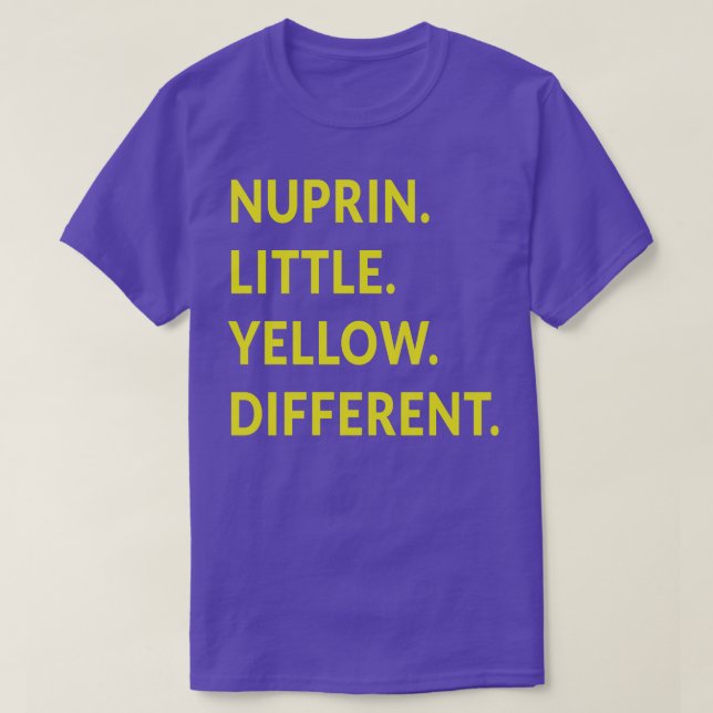 T-shirt Nuprin Petit Jaune Différent (Design devant)