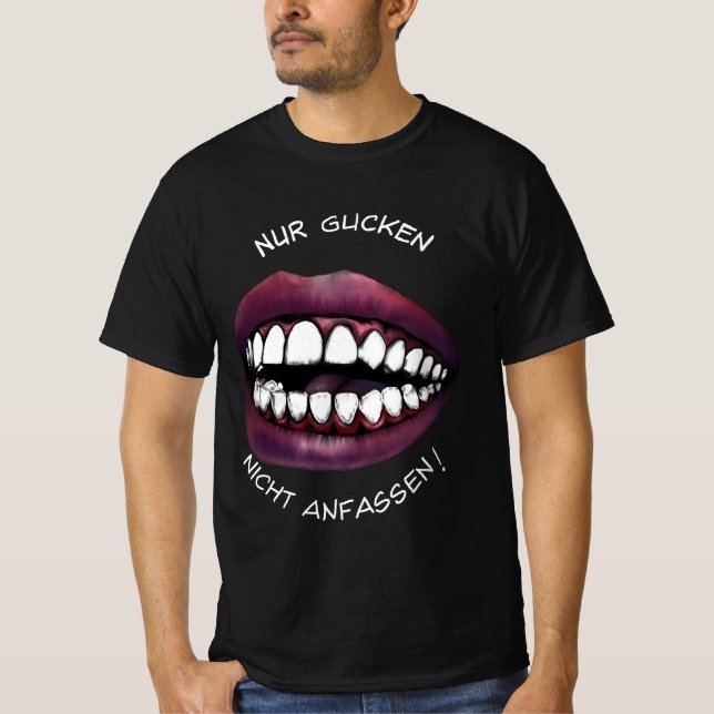 T-shirt Nur gucken! (Devant)