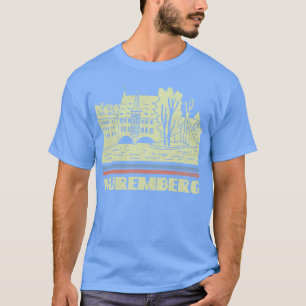 T-shirt Nuremberg City Cadeau Allemagne Ville Silhouette S