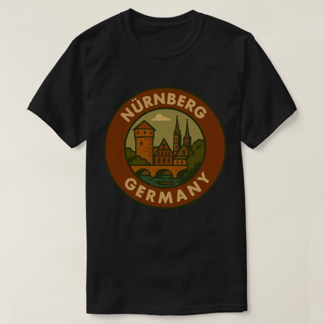 T-shirt Nuremberg Germany City Art (Design devant)