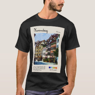 T-shirt Nuremberg Vintage Watercolor Travel