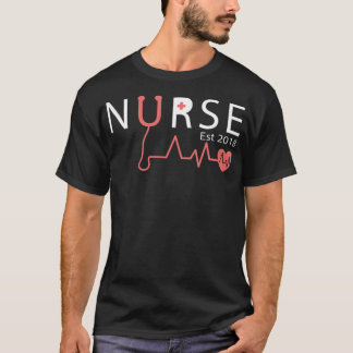 T-shirt Nurse Est 2018 (1) médecine