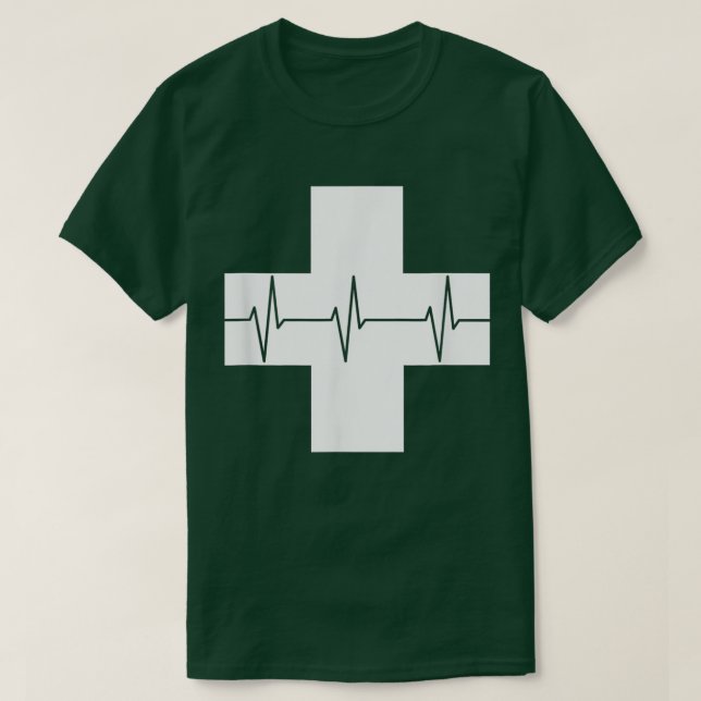 T-shirt Nurse Gift  Nurse Heartbeat  (Design devant)