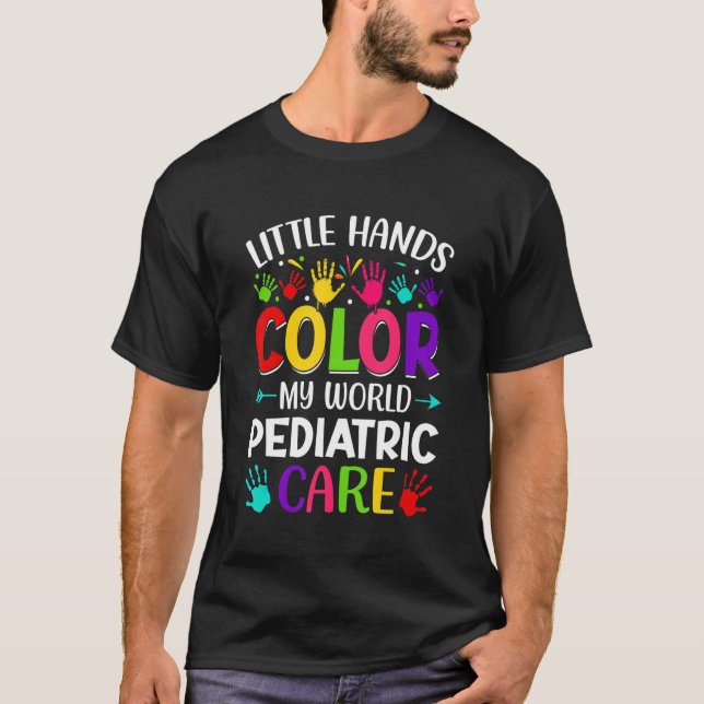 T-shirt Nurse Hospital - Petite Mains Couleur Mon Monde Pé (Devant)