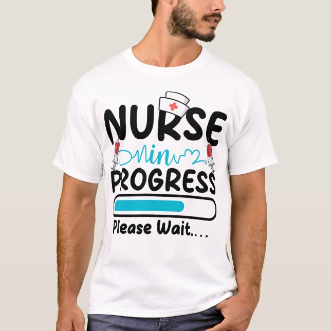 T-shirt Nurse in Progress Loading Men (Devant)